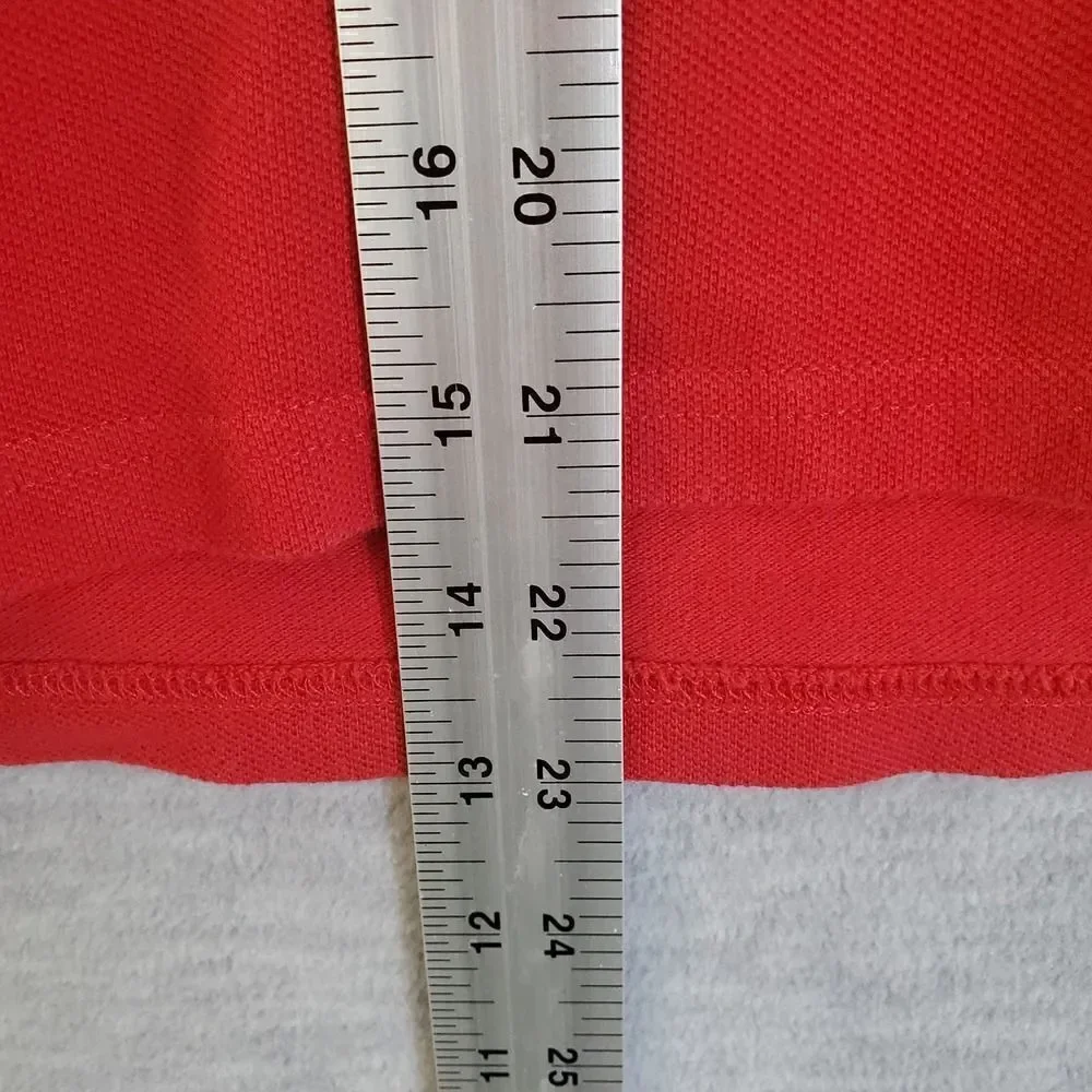 Gap Polo Kids XL Red Logo Spellout Pique Shirt